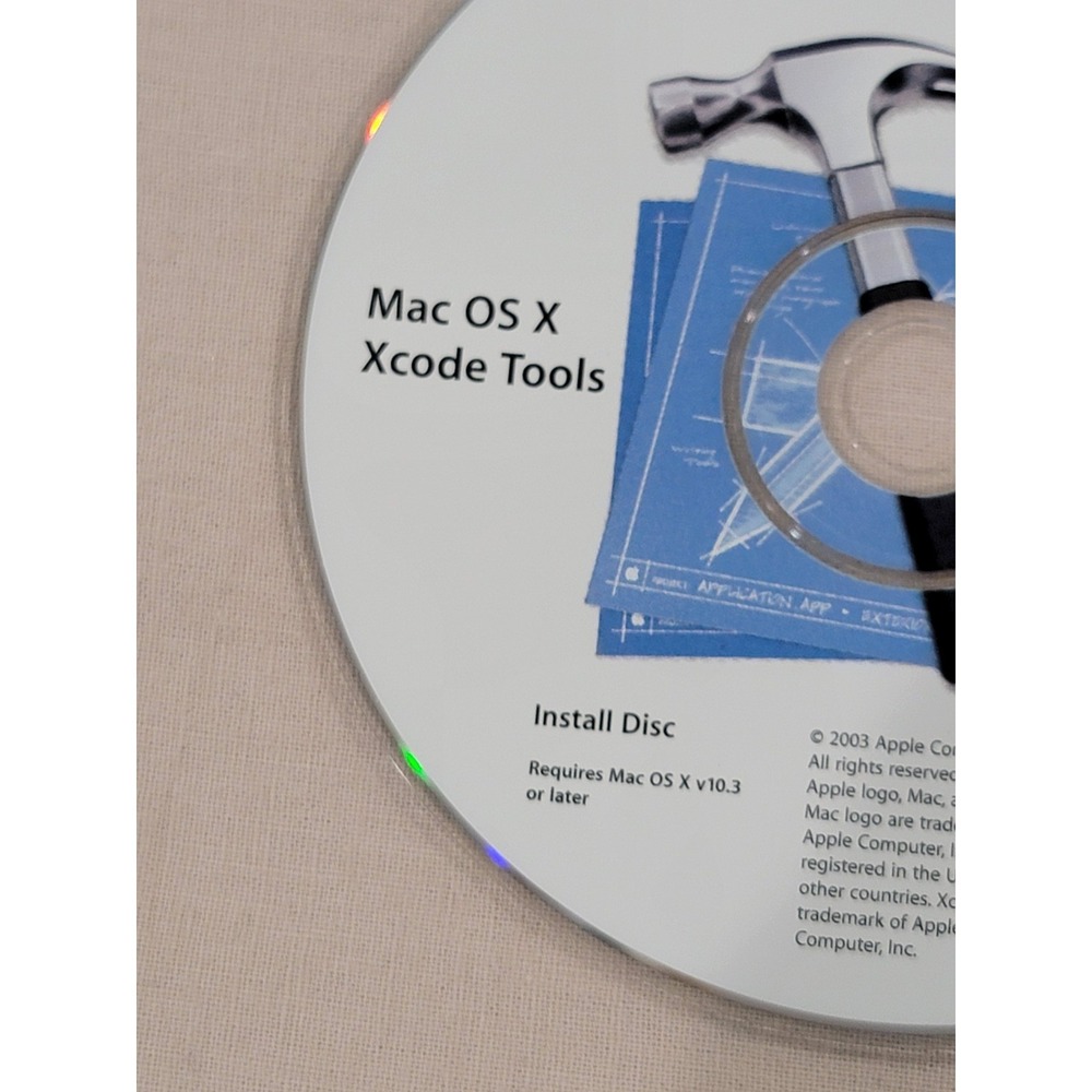 Apple Mac OS X Xcode Tools Install Disc Version 1.0 for OS X 10.3+ - Picture 2 of 3
